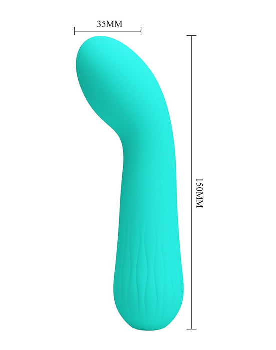 Pretty Love - Faun - Buigzame G-Spot Vibrator - Turquoise-Erotiekvoordeel.nl