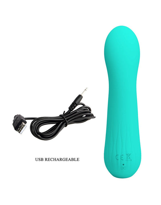 Pretty Love - Faun - Buigzame G-Spot Vibrator - Turquoise-Erotiekvoordeel.nl