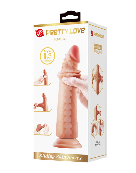 Pretty Love - Kable - Sliding Skin Realistische Dildo - 21 cm - Medium Huidskleur-Erotiekvoordeel.nl