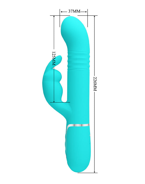 Pretty Love - Coale - Rabbit Vibrator - Turquoise-Erotiekvoordeel.nl