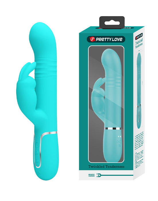 Pretty Love - Coale - Rabbit Vibrator - Turquoise-Erotiekvoordeel.nl