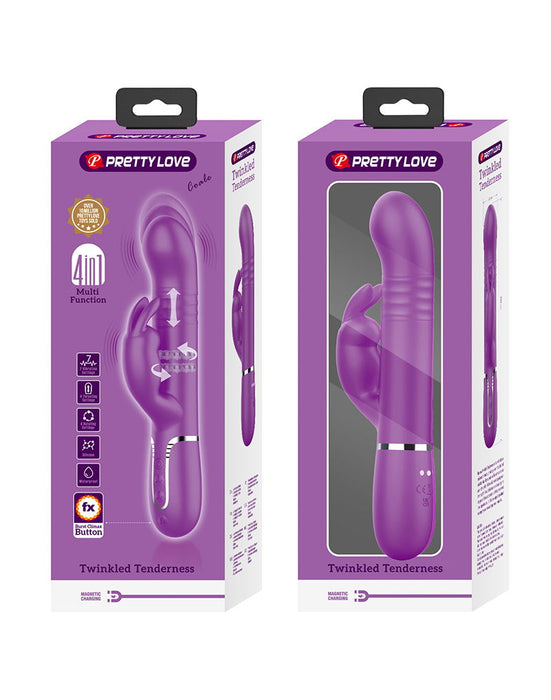 Pretty Love - Coale - Rabbit Vibrator - Paars-Erotiekvoordeel.nl