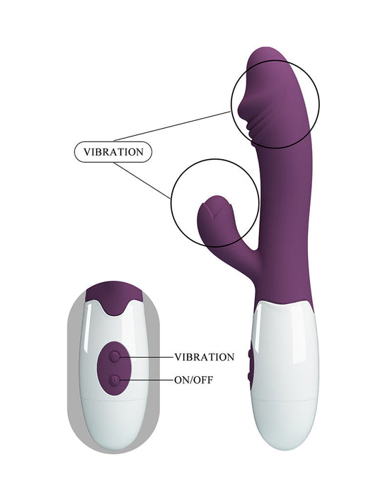 Pretty Love - Snappy - G-Spot Rabbit Vibrator - Paars-Erotiekvoordeel.nl