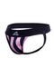 Cut4Men - Sexy Jockstrap - Stripe - Roze/Zwart-Erotiekvoordeel.nl