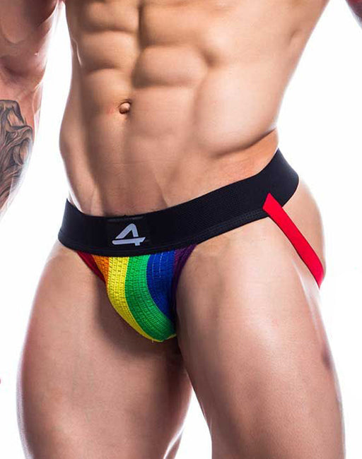 Cut4Men - Sexy Jockstrap - Pride - Rainbow-Erotiekvoordeel.nl