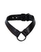 Cut4Men - Wetlook Collar met strap en Cockring - Zwart-Erotiekvoordeel.nl