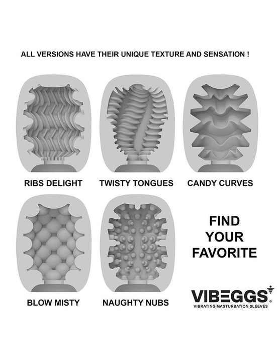 VIBEGGS - Twisty Tongues - Vibrerende Masturbatie Sleeve èn Vinger Vibrator - Wit-Erotiekvoordeel.nl