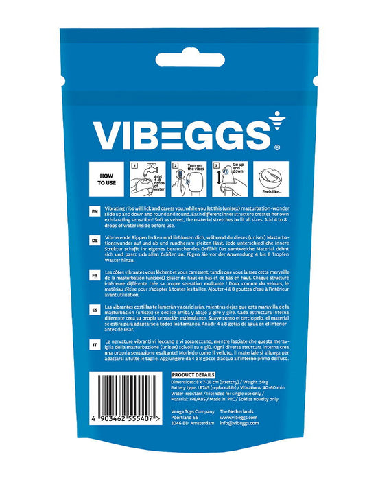 VIBEGGS - Blow Misty - Vibrerende Masturbatie Sleeve èn Vinger Vibrator - Wit-Erotiekvoordeel.nl