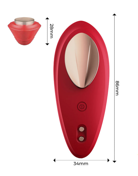 Intoyou - Panty Vibrator - Vibrerend Slipje - Met App Control - Rood-Erotiekvoordeel.nl