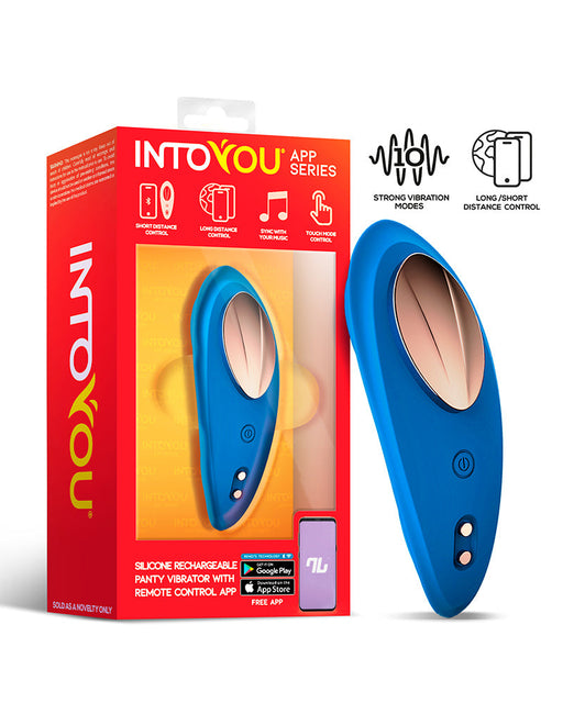 Intoyou - Panty Vibrator - Vibrerend Slipje - Met App Control - Blauw-Erotiekvoordeel.nl