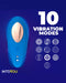 Intoyou - Panty Vibrator - Vibrerend Slipje - Met App Control - Blauw-Erotiekvoordeel.nl