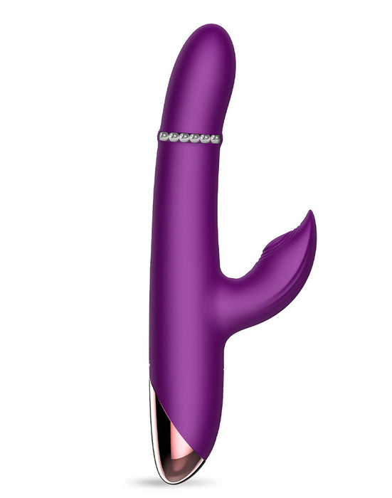 Intoyou - Sendel - Rabbit Vibrator met Bewegende Kralenring en App Control - Paars-Erotiekvoordeel.nl