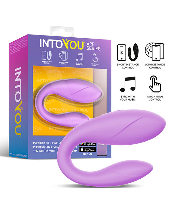 Intoyou - Partner Vibrator met App Control - Lila-Erotiekvoordeel.nl