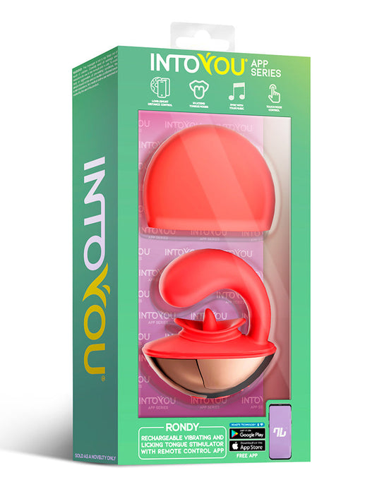 Intoyou - Rondy - Likkende Clitoris Vibrator - Met App Control - Rood-Erotiekvoordeel.nl