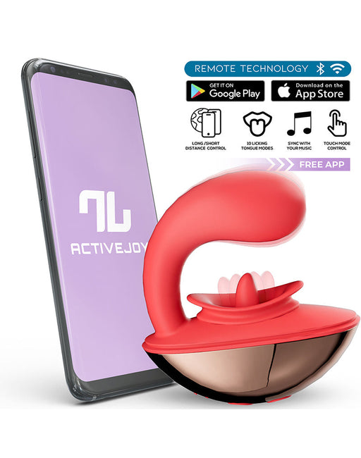 Intoyou - Rondy - Likkende Clitoris Vibrator - Met App Control - Rood-Erotiekvoordeel.nl