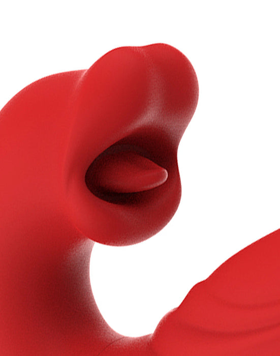 Intoyou - Mouty - Bitting & Flipping Rabbit Vibrator met App - Rood-Erotiekvoordeel.nl