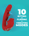 Intoyou - Mouty - Bitting & Flipping Rabbit Vibrator met App - Rood-Erotiekvoordeel.nl