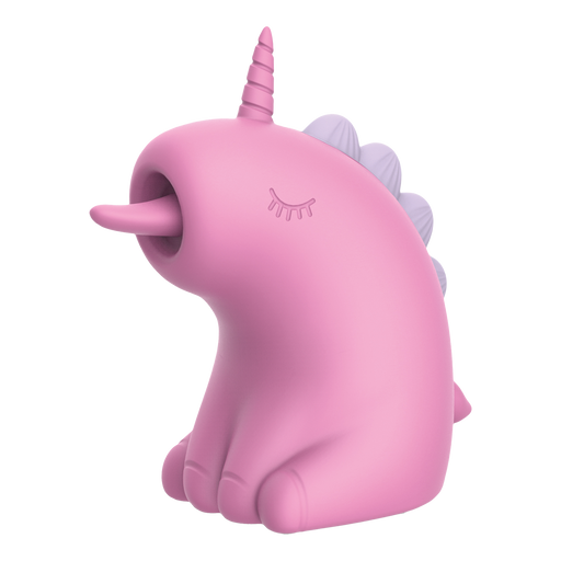 ER - Cupcake Unicorn - Clitoris Vibrator met 360° Roterende Tong - Roze-Erotiekvoordeel.nl