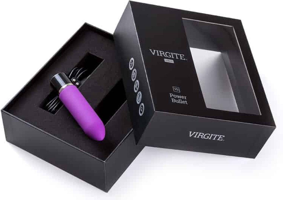 Virgite - Vibrerende en oplaadbare bullet vibrator V3 - paars-Erotiekvoordeel.nl