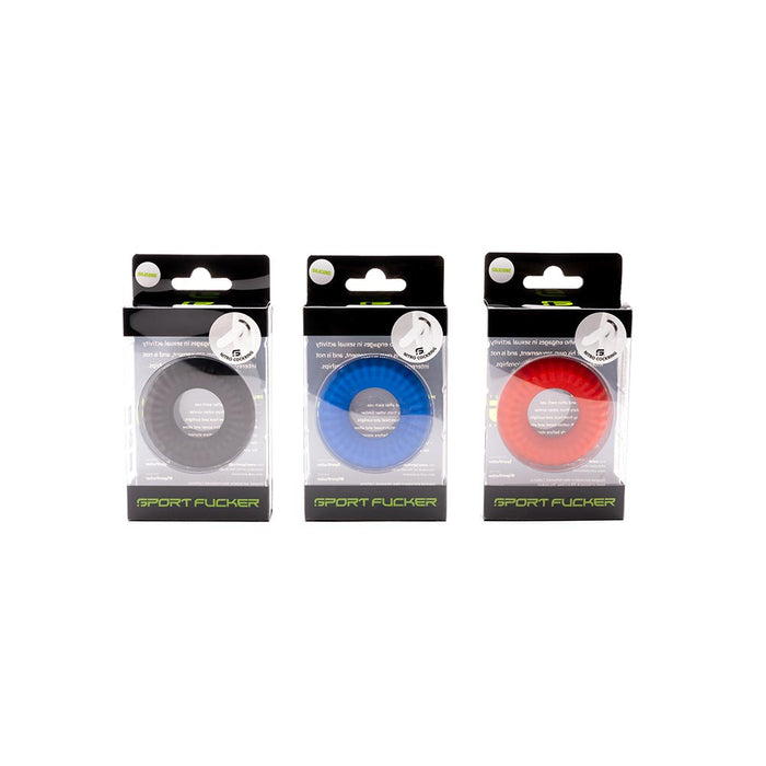 Sport Fucker - Nitro Ring - Siliconen Cockring of Ball Stretcher - Blauw-Erotiekvoordeel.nl