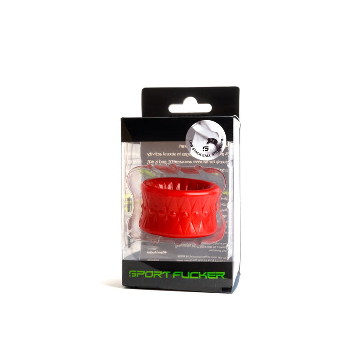 Sport Fucker - Low Stack - Reversible Ball Stretcher - Rood-Erotiekvoordeel.nl