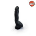 Champs - Johnny Dual Density Dildo - 22 cm - Zwart-Erotiekvoordeel.nl