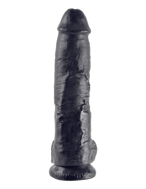 Pipedream - King Cock - Dildo met Balzak - 25,5 cm - Zwart-Erotiekvoordeel.nl