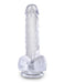 Pipedream - King Cock - Dildo met Balzak - 15 cm - Transparant-Erotiekvoordeel.nl