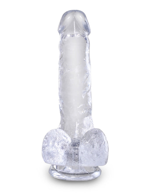 Pipedream - King Cock - Dildo met Balzak - 15 cm - Transparant-Erotiekvoordeel.nl