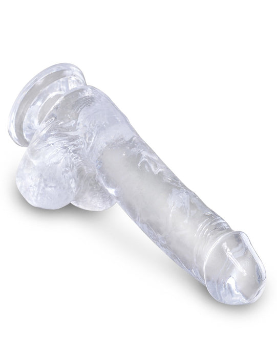 Pipedream - King Cock - Dildo met Balzak - 15 cm - Transparant-Erotiekvoordeel.nl