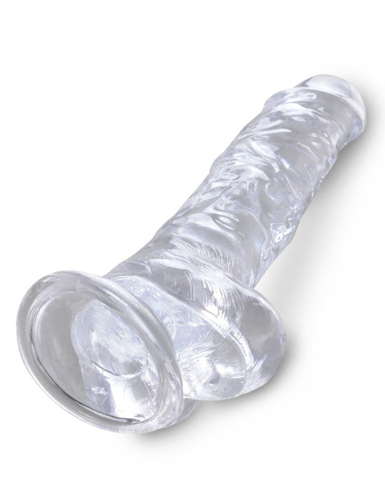 Pipedream - King Cock - Dildo met Balzak - 20,5 cm - Transparant-Erotiekvoordeel.nl