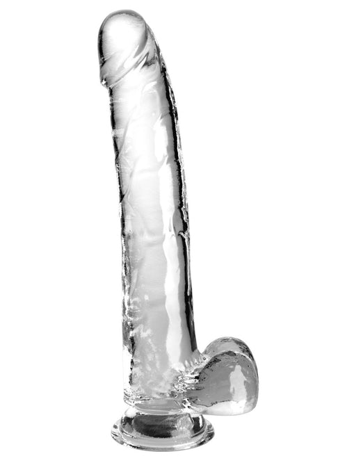 Pipedream - King Cock - Dildo met Balzak - 28 cm - Transparant-Erotiekvoordeel.nl