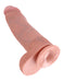 Pipedream - King Cock - Dildo met Balzak - 30,5 cm - Lichte Huidskleur-Erotiekvoordeel.nl