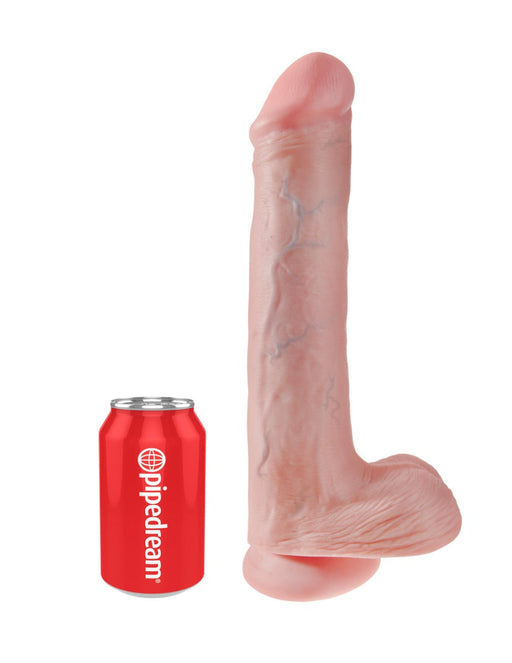 Pipedream - King Cock - Dildo met Balzak - 33 cm - Lichte Huidskleur-Erotiekvoordeel.nl