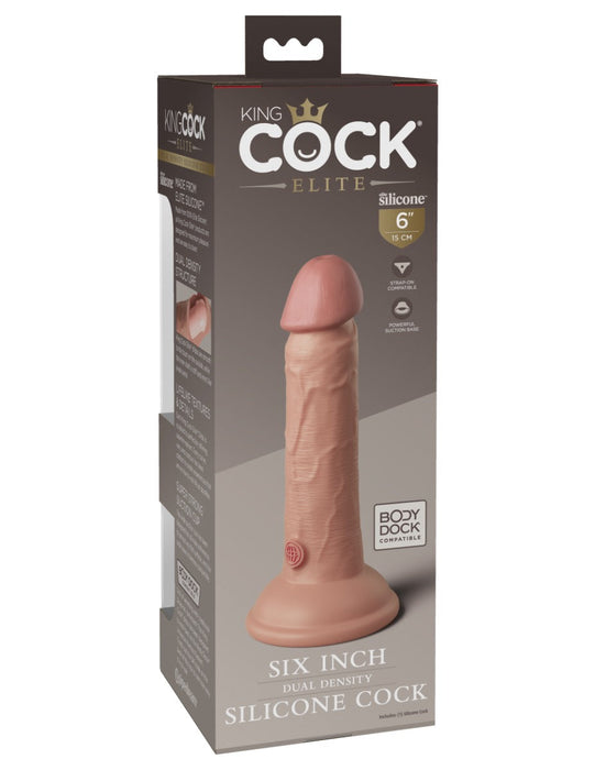 Pipedream - King Cock - Dual Density Dildo - 15 cm - Lichte Huidskleur