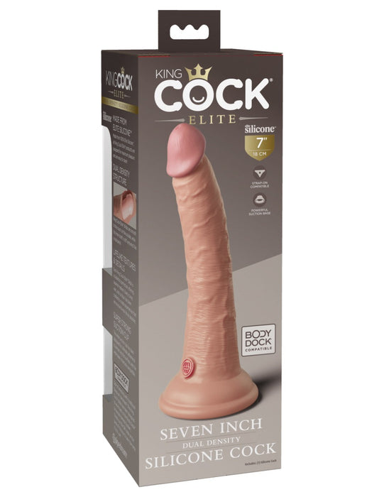 Pipedream - King Cock - Dual Density Dildo - 18 cm - Lichte Huidskleur-Erotiekvoordeel.nl