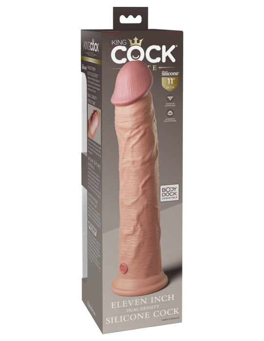 Pipedream - King Cock - Dual Density Dildo - 28 cm - Helle Hautfarbe