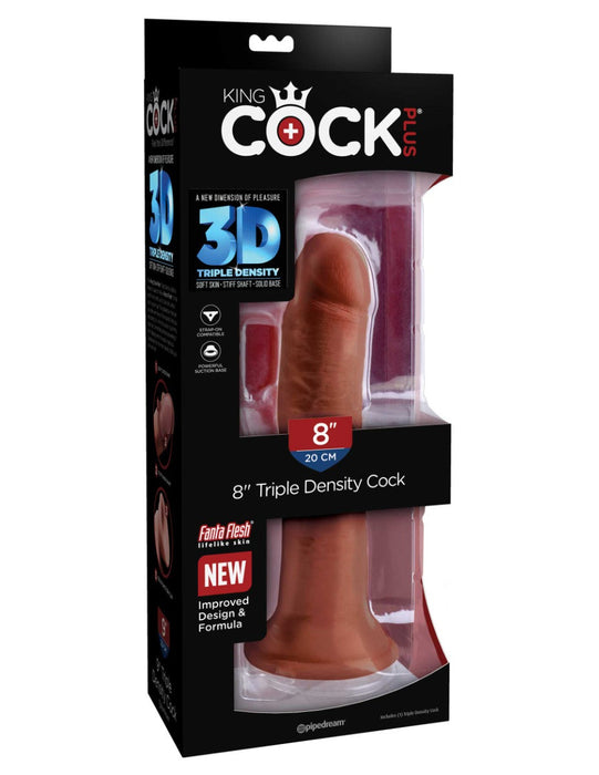 Pipedream - King Cock - Triple Density Dildo with Scrotum - 16.5 cm - Also for strap-on