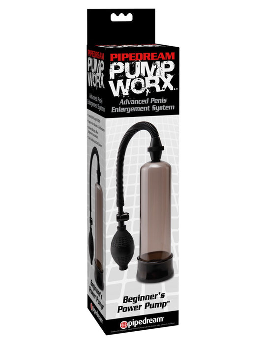 Pipedream - Pump Worx Beginner's Power Pump - Smoke/Zwart-Erotiekvoordeel.nl