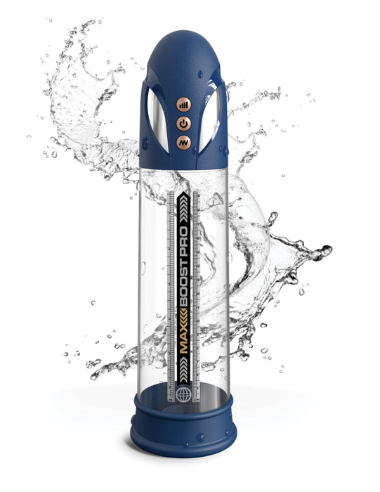 Pipedream - Pump Worx Max Boost Pro Flow - Blauw/Transparant-Erotiekvoordeel.nl