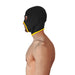 Brutus - Neoprene Face Fucker Hood - Met Oogopeningen - Zwart/Geel-Erotiekvoordeel.nl