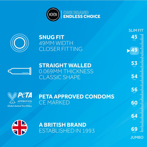 EXS Snug Fit Condooms-Erotiekvoordeel.nl