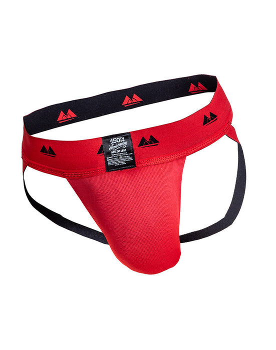 MM Original - REV2 - Reversible Jockstrap - Herenslip - Tailleband 5 cm - Zwart/Rood-Erotiekvoordeel.nl