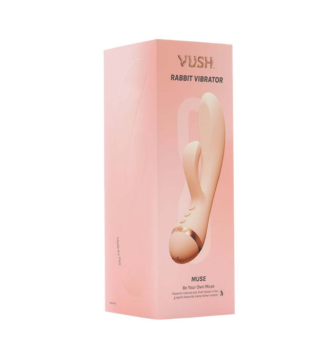 Vush - Muse - Rabbit Vibrator - Lichtroze - Dual Stimulatie - 40 Pleasure Combinaties-Erotiekvoordeel.nl