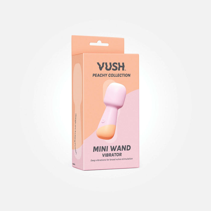 Vush - Peachy - Mini Wand Vibrator - Lichtroze-Erotiekvoordeel.nl