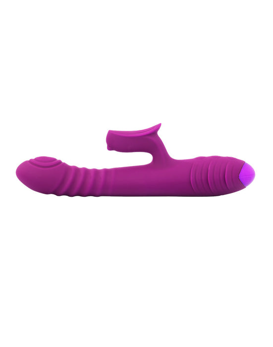 Rimba Toys - Stockholm - Stotende en Kloppende Rabbit Vibrator - Paars-Erotiekvoordeel.nl