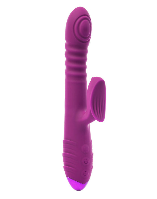 Rimba Toys - Stockholm - Stotende en Kloppende Rabbit Vibrator - Paars-Erotiekvoordeel.nl