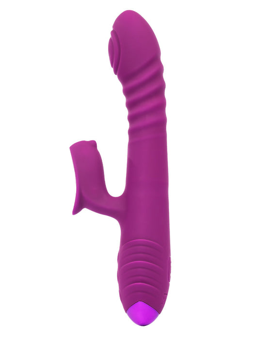 Rimba Toys - Stockholm - Stotende en Kloppende Rabbit Vibrator - Paars-Erotiekvoordeel.nl