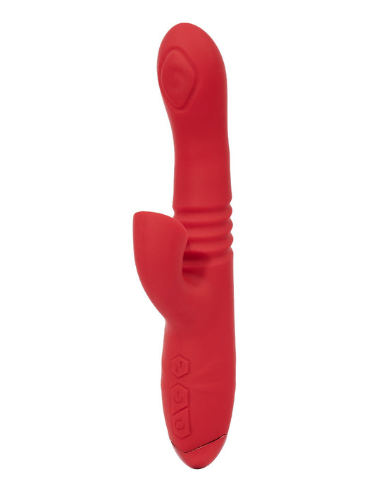 Rimba Toys - Gothenburg - Stotende en Kloppende Rabbit Vibrator - Rood-Erotiekvoordeel.nl