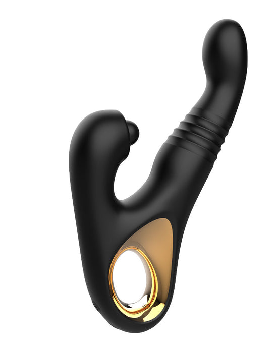 Rimba - Sensual nights SN08 - Stotende Vibrator met Tapping Functie - Zwart-Erotiekvoordeel.nl